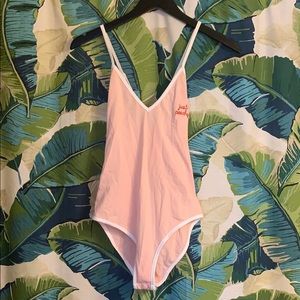 Just peachy body suit M camp collection Nasty Gal